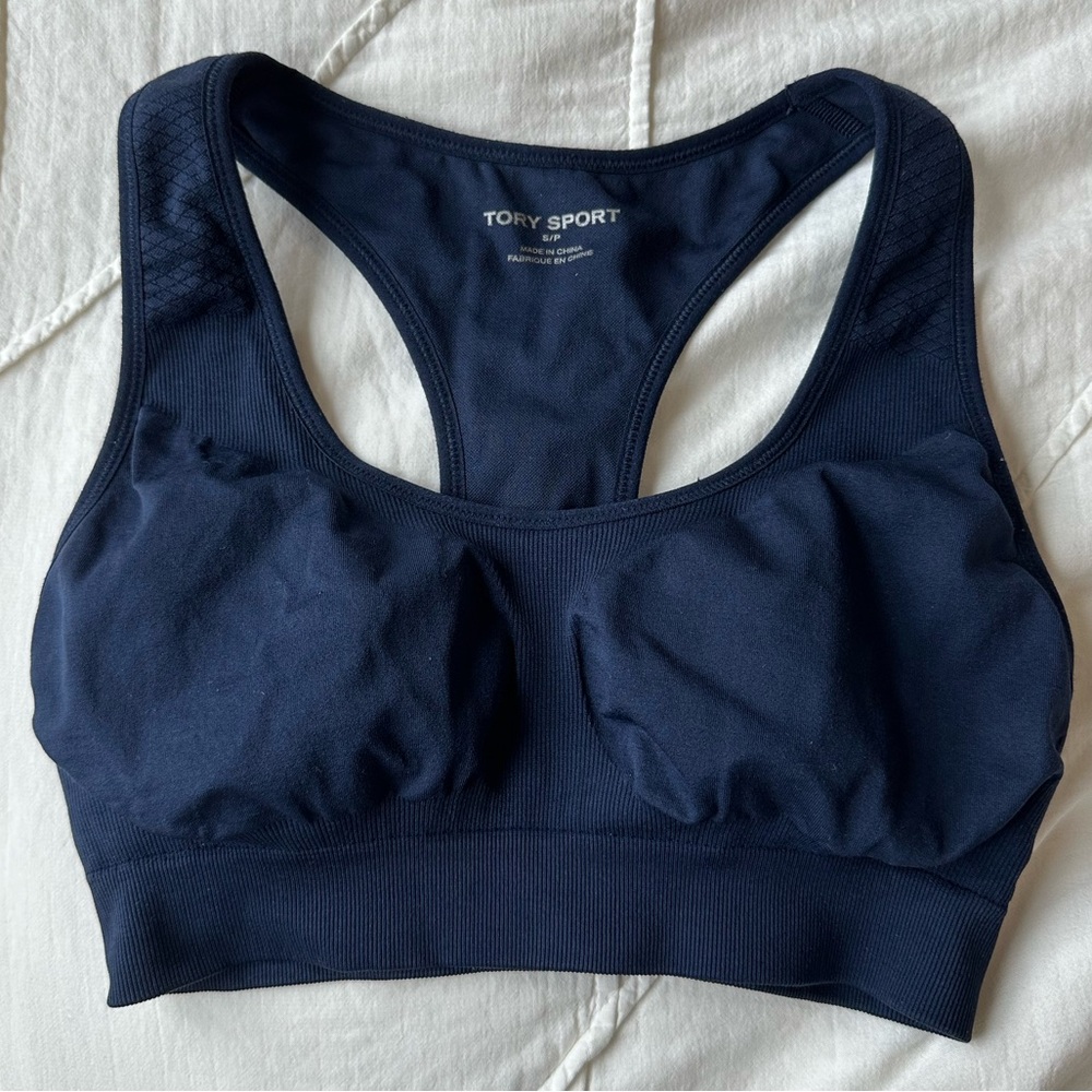 Tory Sport Blue Sports Bra in Size S